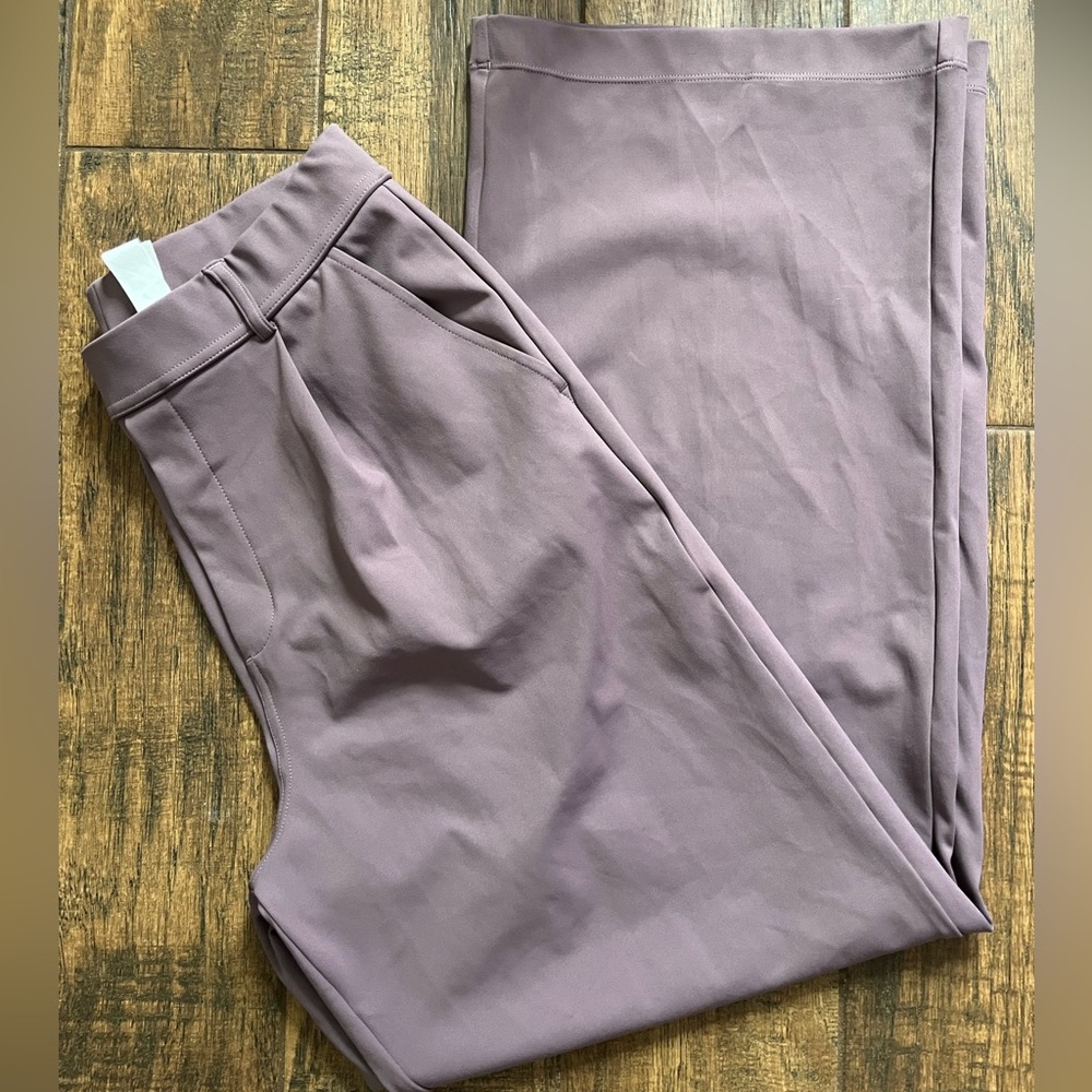 NWOT HALARA Women's Straight Leg Work Pants - Mauve